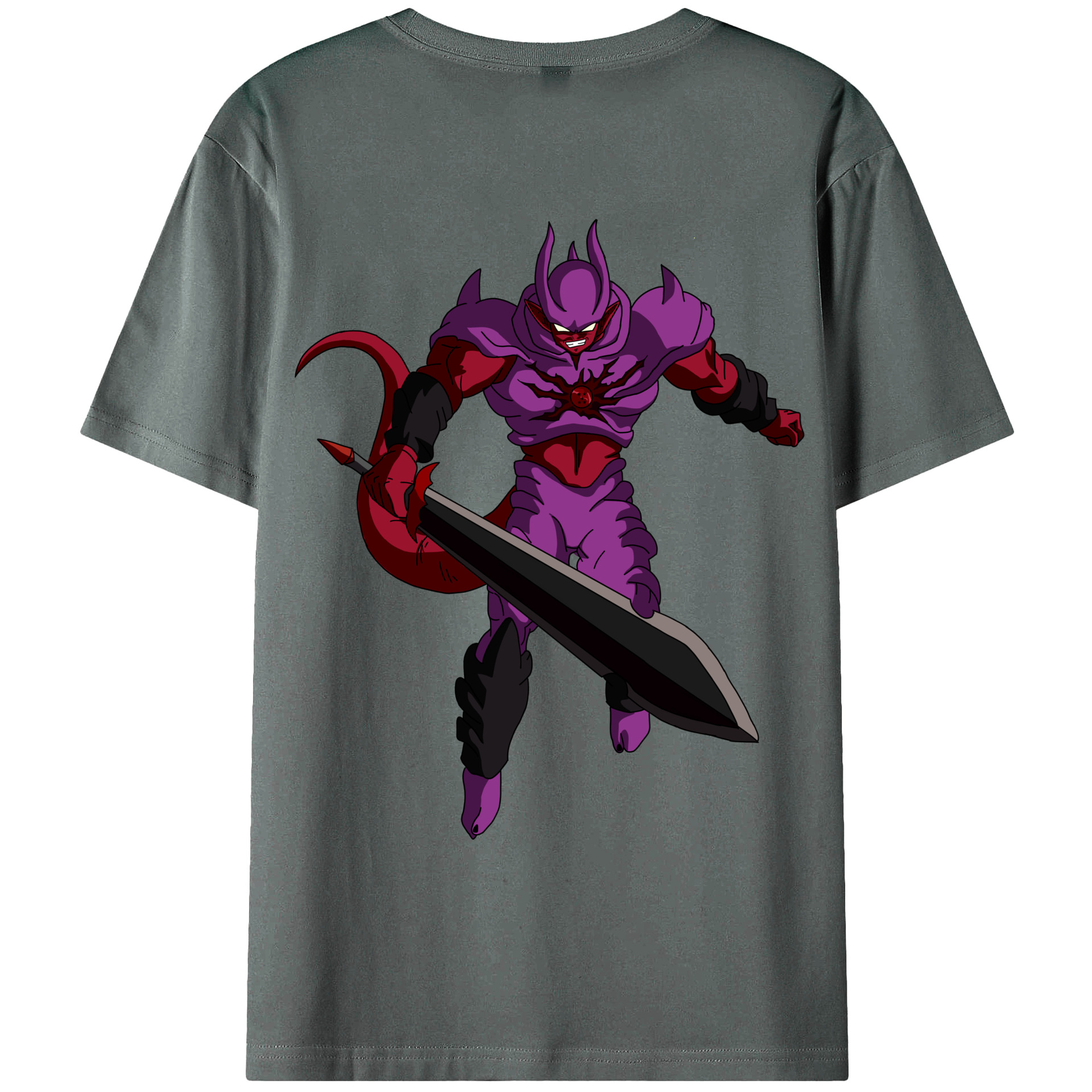 （画像用） ドラゴンボール ジャネンバ DRAGON BALL Janemba 綿100％ メンズ半袖Tシャツ（バックプリント） 通気性